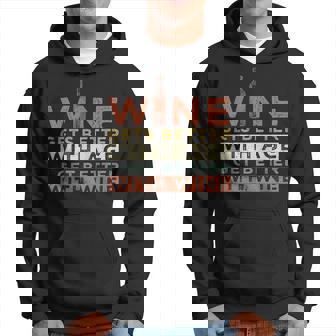 ワインは年を重ねるごとに良くなる私はワインと共に良くなる パーカー - Kawaiitshirt