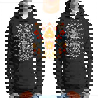 ヴィシヴァンカ キリル文字刺繍 国民的 民族的 花 異教の パーカー - Kawaiitshirt