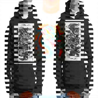 ヴィンテージ タトゥー アート ドラゴン パーカー - Kawaiitshirt