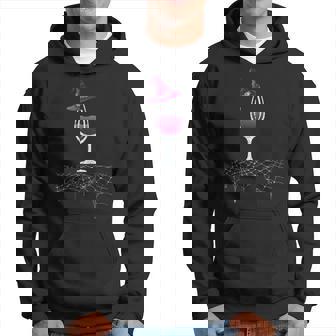 ヴィンテージ ハロウィン パープル グレープ ワイングラス 魔女 帽子 キュート パーカー - Kawaiitshirt