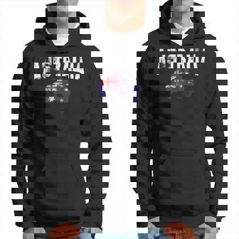 ヴィンテージオーストラリア地図、オーストラリア国旗お土産tシャツ。 パーカー - Kawaiitshirt