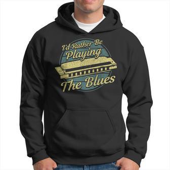 ヴィンテージスタイルの音楽家ハーモニカ ブルース パーカー - Kawaiitshirt