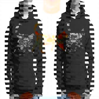 ヴィンテージ・シルエット きのこ草原 コタゴラス・キャット パーカー - Kawaiitshirt