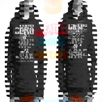 不正行為は選択であり、間違いではない詐欺師失恋のチート パーカー - Kawaiitshirt