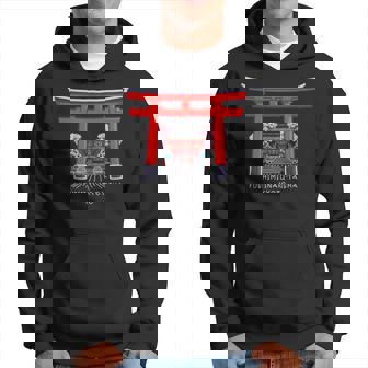 京都、日本、鳥居伏見稲荷大社、手描きデッサン パーカー - Kawaiitshirt