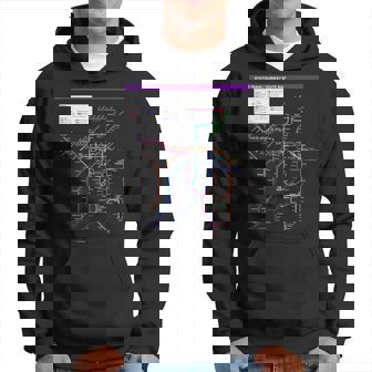 京都日本地下鉄鉄道おみやげ路線図 パーカー - Kawaiitshirt