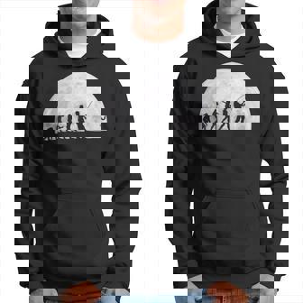 人類の進化 釣り竿 漁師 釣り人 面白い 釣り フィッシング 満月 サプライズ おもしろ アイデア 釣り パーカー - Kawaiitshirt