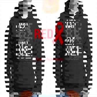 叔父さんの脳卒中啓発のために赤を着ています パーカー - Kawaiitshirt