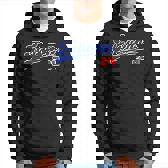 台湾 Taiwan 番号 24 野球 野球好き 野球ユニフォーム風 台湾好き Taiwan文字 前後プリント パーカー - Kawaiitshirt