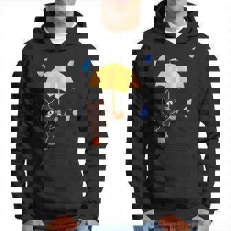 大人かわいい絵本の猫 雨の日 パーカー - Kawaiitshirt