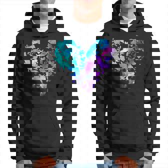 宇宙 ウーパールートル かわいいウーパールーパー ハート 水彩 ウーパールーパー パーカー - Kawaiitshirt