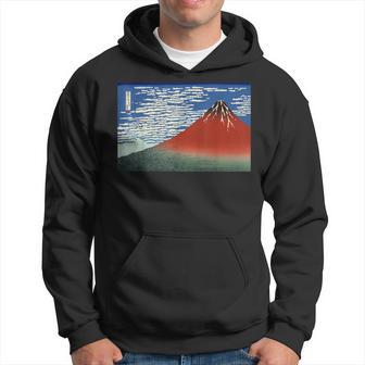 富士 晴天の山 葛飾北斎 パーカー - Kawaiitshirt