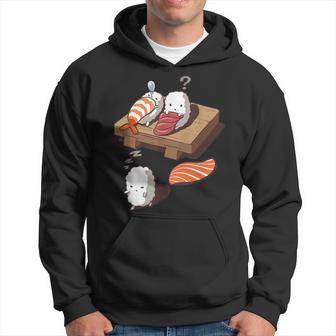 寝ぼける 寿司 すし えび サーモン まぐろ パーカー - Kawaiitshirt
