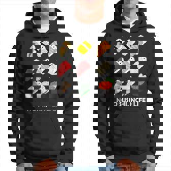 寿司 なしの人生なし たまご サーモン まぐろ ホタテ いくら パーカー - Kawaiitshirt