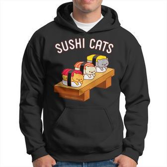 寿司猫 まぐろ 酒たまご パーカー - Kawaiitshirt