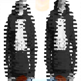 小さなシロクマ かわいいミニマリスト シンプルなシロクマ パーカー - Kawaiitshirt