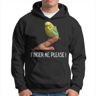 指の上のセキセイインコ 楽しいインコ セキセイインコ 鳥好きのギフト パーカー - Kawaiitshirt