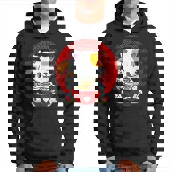 日本のカワイイ アニメ 猫 麺丼 猫 ラーメンを食べる パーカー - Kawaiitshirt