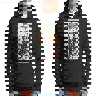 日本の伝統芸者 絵画 アート 水彩 お土産 パーカー - Kawaiitshirt