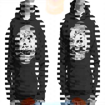 日本の温泉 パンダ 面白い 水墨画 温泉旅行 入浴 銭湯 お風呂 バスタイム 動物 和風 パーカー - Kawaiitshirt