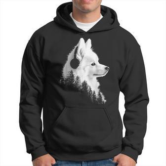 日本スピッツ 犬 ペット 音楽 ヘッドホン 日本スピッツ パーカー - Kawaiitshirt
