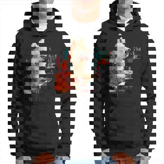 日本スピッツ 犬 モチーフ ペット 幾何学 日本スピッツ パーカー - Kawaiitshirt