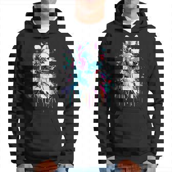 日本スピッツ好き ヘッドフォン装着 おもしろい 日本スピッツ パーカー - Kawaiitshirt