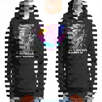 日本相撲 レトロベイパーウェイブ90s 相撲リンガー パーカー - Kawaiitshirt