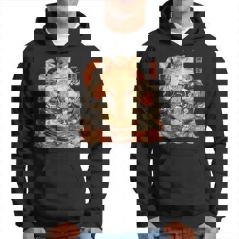 日本美術 ラーメン 猫 忍者 浮世絵 アニメ風 侍猫 パーカー - Kawaiitshirt