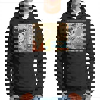 日本美術 桜猫と寿司 パーカー - Kawaiitshirt