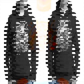 日本美術 猫 忍者 浮世絵 アニメ風 侍猫 パーカー - Kawaiitshirt