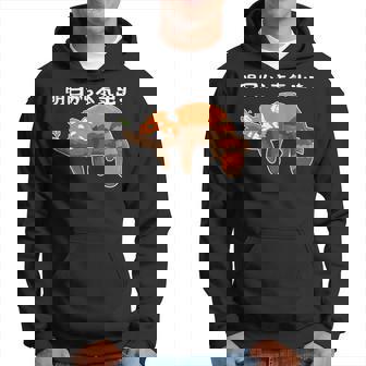 明日から怠惰なレッサーパンダ面白い パーカー - Kawaiitshirt