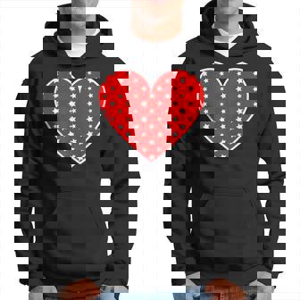 星柄のグラフィックハートプリント。 パーカー - Kawaiitshirt