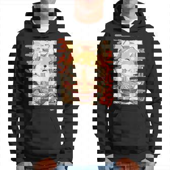 柴犬好きラーメン カワイイ猫柴犬犬ラーメン パーカー - Kawaiitshirt