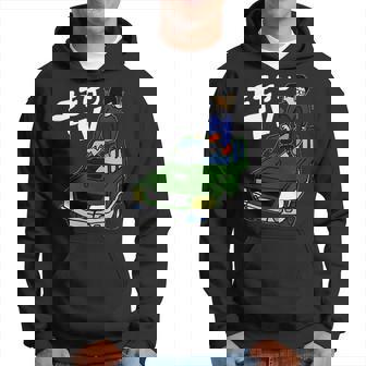 横転した車の屋根を板金するようす パーカー - Kawaiitshirt