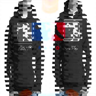 波動拳格闘スポーツリーグ-面白いアーケードゲーマー パーカー - Kawaiitshirt
