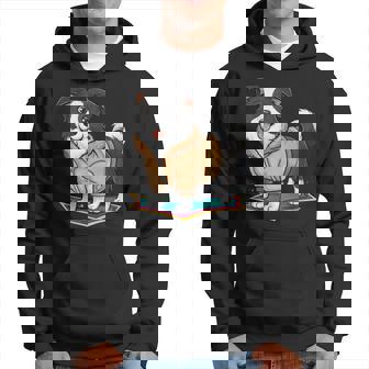 漫画の外観のかわいいボーダーコリー パーカー - Kawaiitshirt