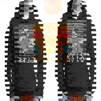 燃料は酒 ナマケモノ ビールジョッキ ビール 酒飲み 酒好き ビアガーデン ビール好き 動物好き ギャグ おもしろ ネタ パーカー - Kawaiitshirt