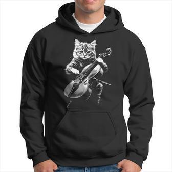 猫 演奏 チェロ ヴィンテージ ジャズ ミュージシャン チェリスト パーカー - Kawaiitshirt