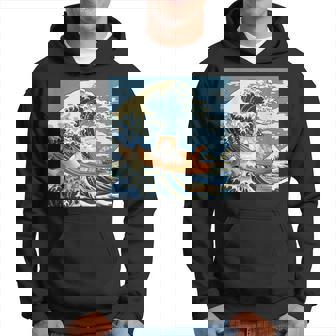 猫 葛飾北斎 神奈川沖浪裏 ネタ 冗談 ギャグ かわいい パーカー - Kawaiitshirt