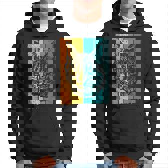 猫、レトロ パーカー - Kawaiitshirt