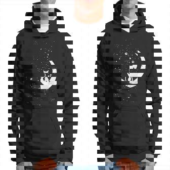 猫の家族 月の絵柄 メンズ レディース 子供 パーカー - Kawaiitshirt