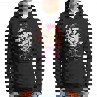 生意気なパンクロックロッカー イロとブーツ付き 面白いパンク パーカー - Kawaiitshirt