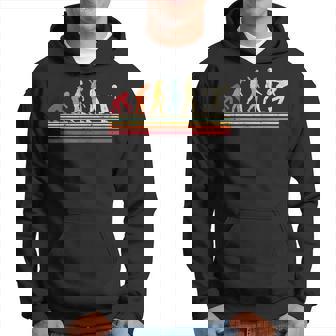 男のtシャツビンテージレトロの面白いボウリングの進化 パーカー - Kawaiitshirt