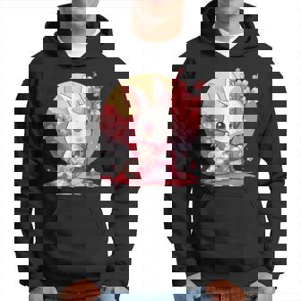 白うさぎの春のさくらアドベンチャー パーカー - Kawaiitshirt