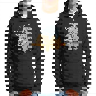 眠っているかわいい怠け者ナマケモノ ベビーコアラ ママベア昼寝 パーカー - Kawaiitshirt