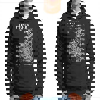 福岡ジャパン クラシック シティ マップ グラフィック パーカー - Kawaiitshirt