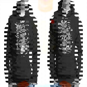 穏やかな鯉 日本禅芸術 平和な水庭鯉 パーカー - Kawaiitshirt