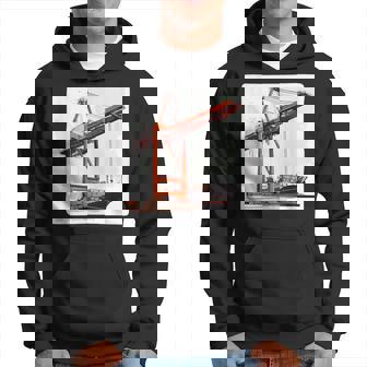 素晴らしいポートクレーン コンテナ船コスチューム パーカー - Kawaiitshirt