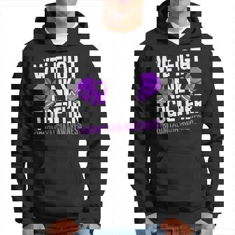 線維筋痛症啓発 パープルリボン We Fightonly Together パーカー - Kawaiitshirt